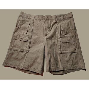 Cabela's Mens Tan 8-pocket Hiking Outdoor Shorts Size 40 Waist 9-Inch Inseam NWT